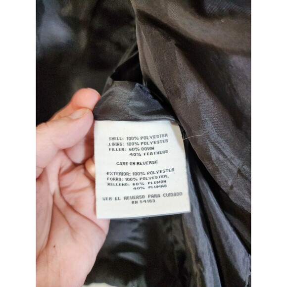 Nine West Separates Down Puffer Vest Women's XL Black Wavy Quilted Zip Up Y2K - Picture 6 of 7